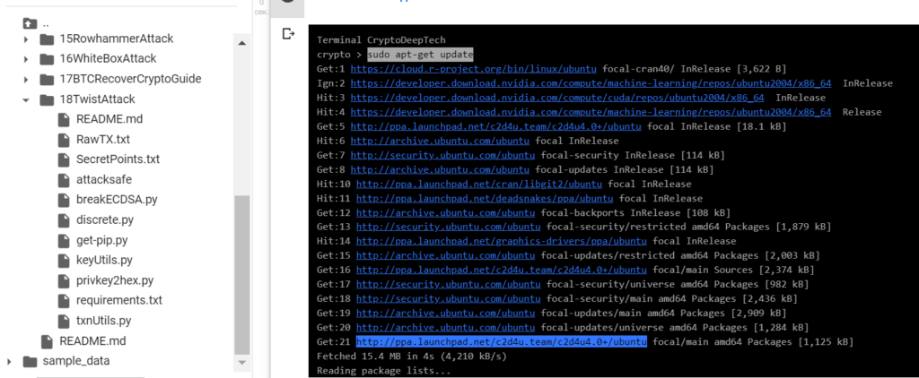 Twist Attack example #2 continue a series of ECC operations to get the value of the private key to the Bitcoin Wallet